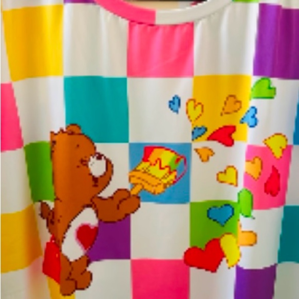 SHEIN CROP TOP CARE BEAR SZ 2xl